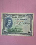 100 pesetas 1925 Spanje, Postzegels en Munten, Bankbiljetten | Europa | Niet-Eurobiljetten, Ophalen of Verzenden, Overige landen