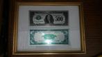 Frame met biljet van 500 dollar, Ophalen of Verzenden