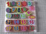 Houten puzzel cijfers, Kinderen en Baby's, Speelgoed | Houten speelgoed, Ophalen, Gebruikt