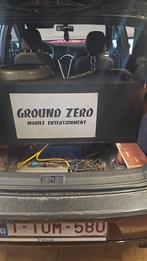 Ground zero Xmax 15inch + versterker/woofer auto/ car audio, Auto diversen, Ophalen