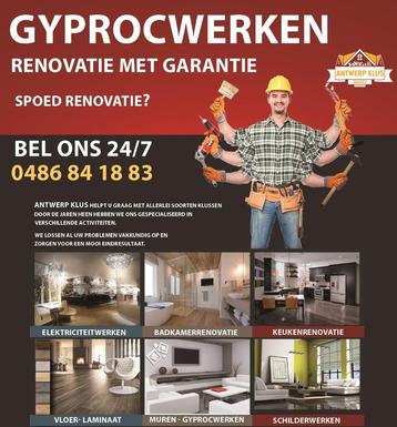 Gyprokwerken - Isolatie Dak - 0486841883 beschikbaar voor biedingen