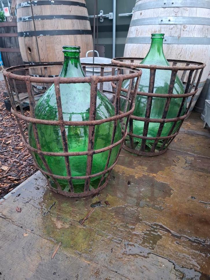 Dame jeanne bottelflessen vh maken van wijn! Grote keuze!, Verzamelen, Wijnen, Ophalen