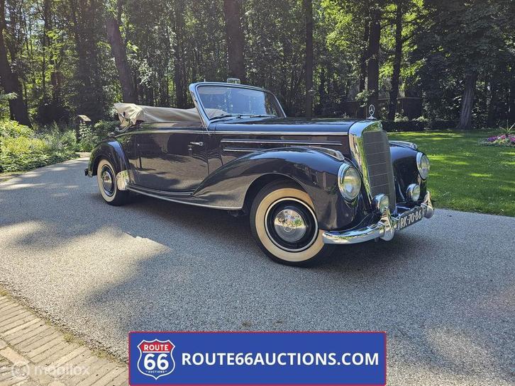 Mercedes-Benz 220A Ponton cabriolet | 1954 | Route 66 Auctio, Autos, Oldtimers & Ancêtres, Entreprise, Achat, Mercedes-Benz, Essence