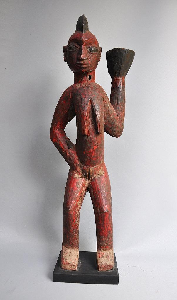 Vrouwelijk Baule Mbra Beeld - Rituele Kunst uit Ivoorkust, Antiek en Kunst, Kunst | Niet-Westerse kunst, Ophalen of Verzenden
