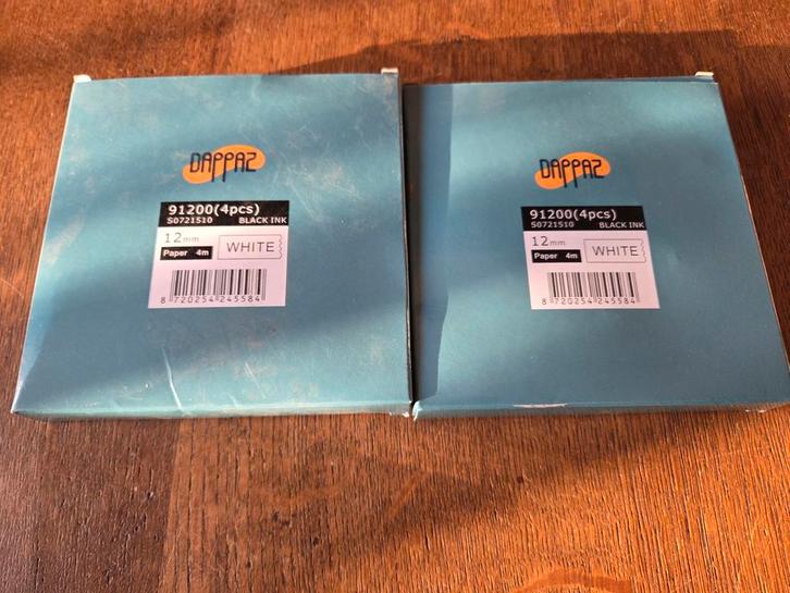 12 MM TAPE VOOR LABELER, Computers en Software, Printerbenodigdheden, Nieuw