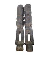 Figures Batak Pagar en Bois - Symboles Imposants, Enlèvement ou Envoi