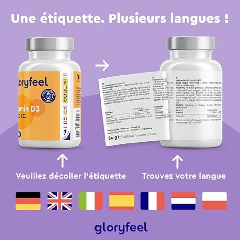 Vitamine D3 2000 IE per tablet GRATIS LEVERING, Verzenden, Nieuw, Overige typen