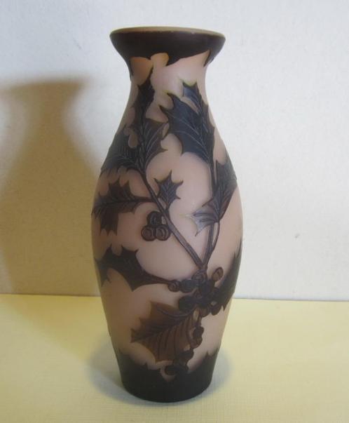 Vase en verre camée Art nouveau Richard, gravé à l'acide, ve, Antiquités & Art, Antiquités | Verre & Cristal, Envoi