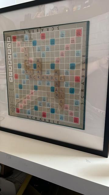 Handgemaakt Scrabble kader beschikbaar voor biedingen
