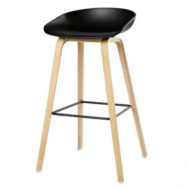 4 Tabourets de bar HAY 75cm, Maison & Meubles, Tabourets de bar, Neuf, 60 à 90 cm, Bois, Synthétique, Métal, 4 tabourets, Avec repose-pieds