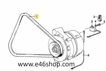 Multiriem BMW 1502 E21 E30 1500 E12 E28 OE 12311268675 