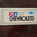 1977  CHEVROLETS, Boeken, Auto's | Folders en Tijdschriften, Ophalen of Verzenden, Nieuw, Chevrolet