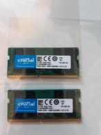 Crucial DDR4 SODIMM 2x16GB 2666 Apple, Computers en Software, 32 GB, DDR4, Ophalen of Verzenden, Zo goed als nieuw