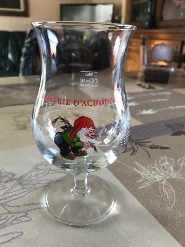 A vendre 1 verre Brasserie d'Achouffe, Verzamelen, Glas en Drinkglazen, Zo goed als nieuw, Ophalen of Verzenden