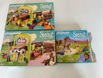Playmobil 3 setjes van Spirit + 1 gratis beschikbaar voor biedingen