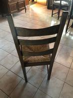 Massief eiken tafel met 6 stoelen, Huis en Inrichting, Tafels | Eettafels, Ophalen, Gebruikt, Eikenhout, Vijf personen of meer