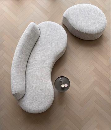 ORGANISCHE SOFA + POEF +++NIEUW++ TOPKWALITEIT JAPANDI STIJL beschikbaar voor biedingen