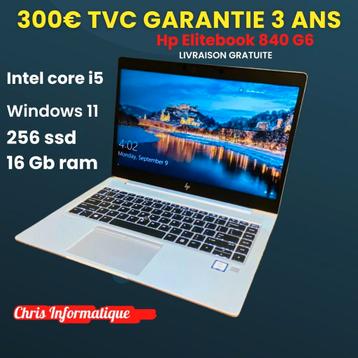 Promo! 300€ garantie 3 ans !   HP ELITEBOOK 840 g6 CORE I5 beschikbaar voor biedingen