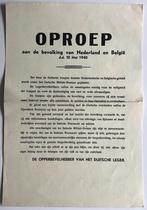 Oproep Mei 1940, Nederland en Belgie, Ophalen of Verzenden, Overige soorten, Foto of Poster