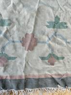 Indiaas wollen tapijt, Huis en Inrichting, Stoffering | Tapijten en Vloerkleden, Ophalen, Gebruikt, 100 tot 150 cm, Crème