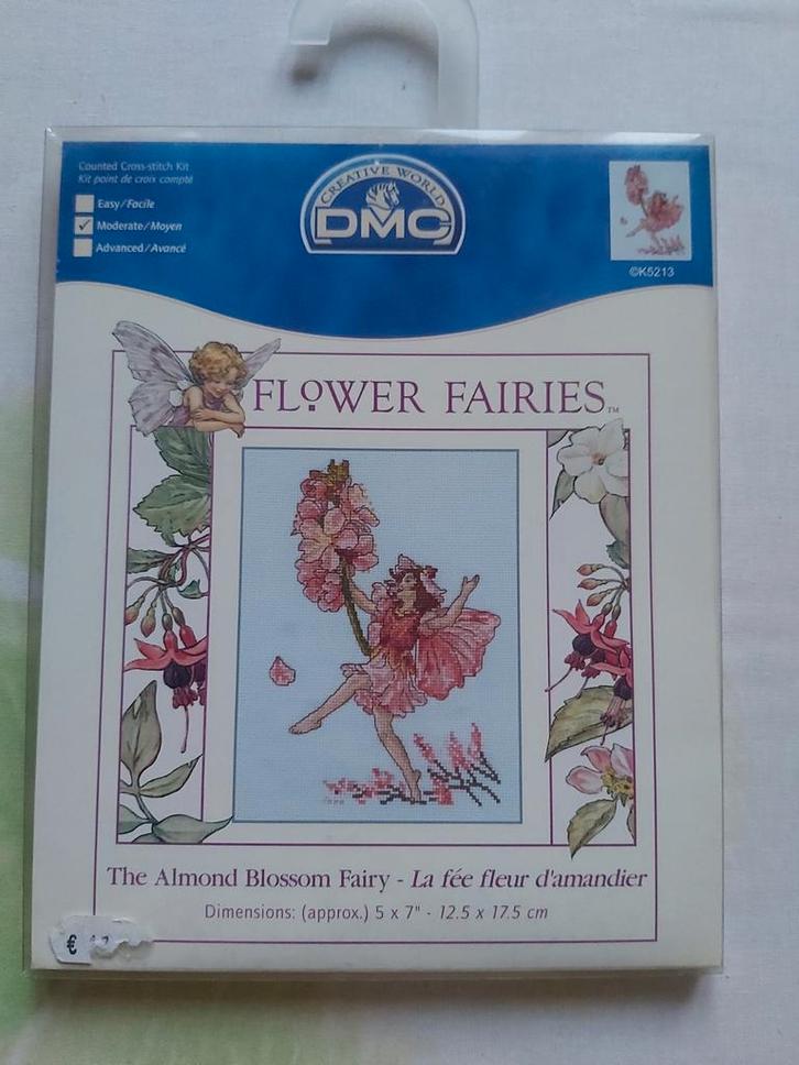 DMC telpakket Flower Fairies, Hobby en Vrije tijd, Borduren en Borduurmachines, Nieuw, Patroon, Ophalen of Verzenden