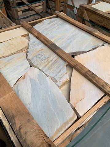 Flagstones Stepstones Brasil Yellow, white Green beschikbaar voor biedingen