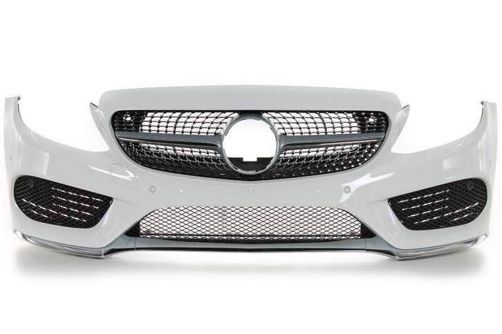 ORIGINELE VOORBUMPER MERCEDES-BENZ C-KLASSE W205 AMG, Auto-onderdelen, Carrosserie, Bumper, Mercedes-Benz, Voor, Links, Rechts