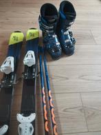 Ski's 117 cm, skibotten 22-22,5 en stokken 90 cm, Sport en Fitness, Ophalen, Gebruikt, Ski, Ski's