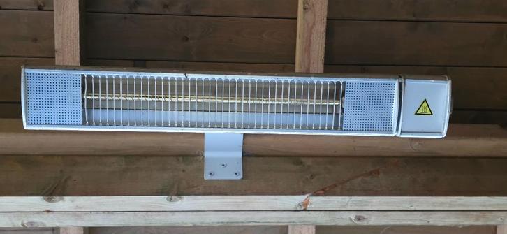Infrarood terrasverwarmer, Tuin en Terras, Terrasverwarmers, Gebruikt, Elektrisch, Plafond, Waterbestendig, Ophalen