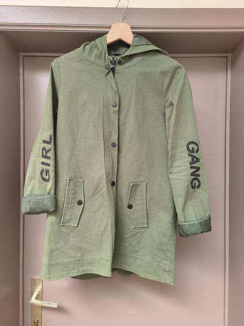 Groene meisjesjas voor leeftijd 14+, Kinderen en Baby's, Kinderkleding | Maat 164, Gebruikt, Meisje, Jas, Ophalen