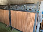 Nieuwe poort staal met hout landelijke, Jardin & Terrasse, Enlèvement ou Envoi