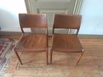 2 Scandinavisch design stoelen van leer, Comme neuf, Cuir, Enlèvement ou Envoi