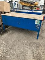 werkbank blauw met perslucht haspel en hydroliek slang, Ophalen, Gebruikt, 170 cm of meer