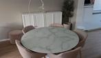 Ronde eettafel 1m30 in prachtige staat, Huis en Inrichting, Tafels | Eettafels, Ophalen, Gebruikt, 100 tot 150 cm, Rond