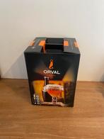 Coffret cadeau Orval 2 bouteilles 33cl, 2 verres galopins +, Flesje(s), Zo goed als nieuw