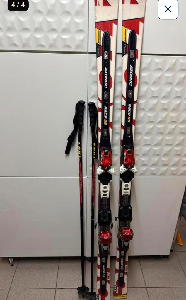 Ski’s Atomic Race GS ski’s171 cm Race X,  2 Leki skistokken, Sport en Fitness, Skiën en Langlaufen, Zo goed als nieuw, Ophalen
