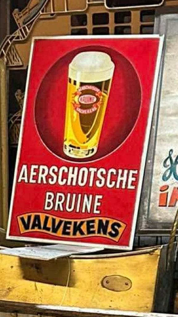 GEZOCHT aarschotse bruine - ritchie - cristal monopole, Verzamelen, Merken en Reclamevoorwerpen, Zo goed als nieuw, Reclamebord
