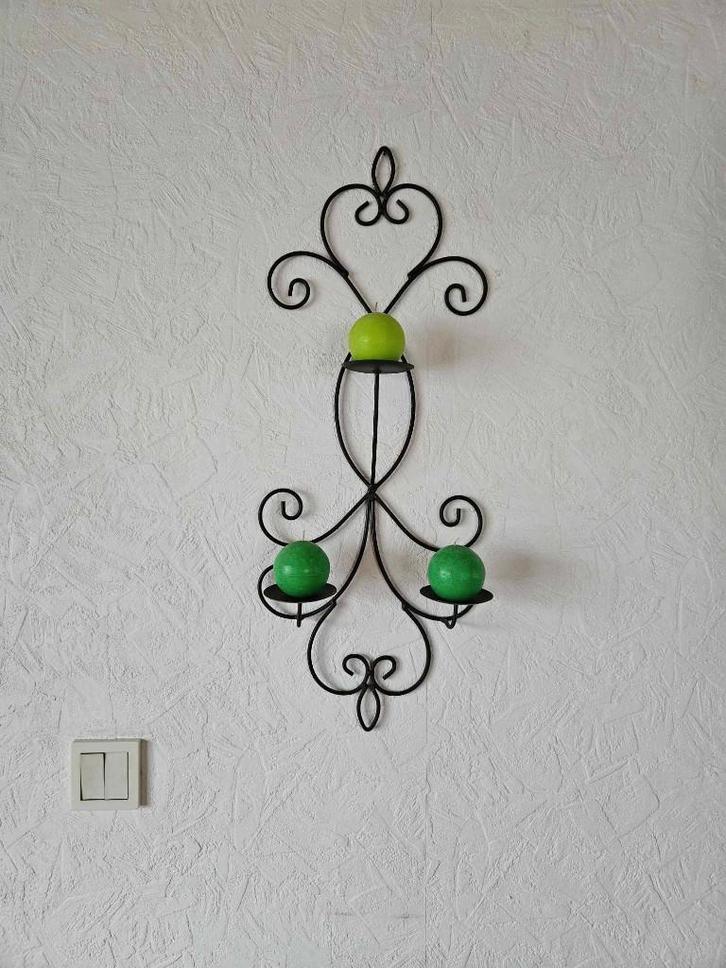 Décoration murale métal bougeoir bougies, Maison & Meubles, Accessoires pour la Maison | Décorations murale, Comme neuf, Enlèvement ou Envoi