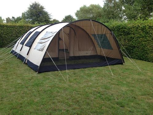Familia 6 Polykatoenen tent incl tapijt en 2 kastjes, Caravans en Kamperen, Tenten, tot en met 6, Gebruikt, Ophalen