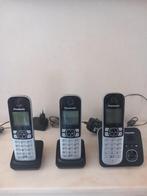 3 Téléphones sans fils PANASONIC - ETAT IMPECCABLE, Ophalen of Verzenden, Zo goed als nieuw, 3 handsets