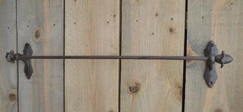 HANDDOEKREK ~sierlijke knoppen ~ groot bruin LANDELIJK, Huis en Inrichting, Badkamer | Badtextiel en Accessoires, Nieuw, Handdoek