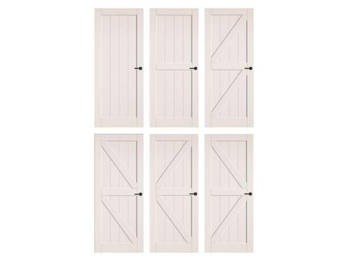 Binnendeur Borger | Witte barndeur | Landelijke deur, Doe-het-zelf en Bouw, Deuren en Vliegenramen, Nieuw, Binnendeur, Hout, Schuifdeur