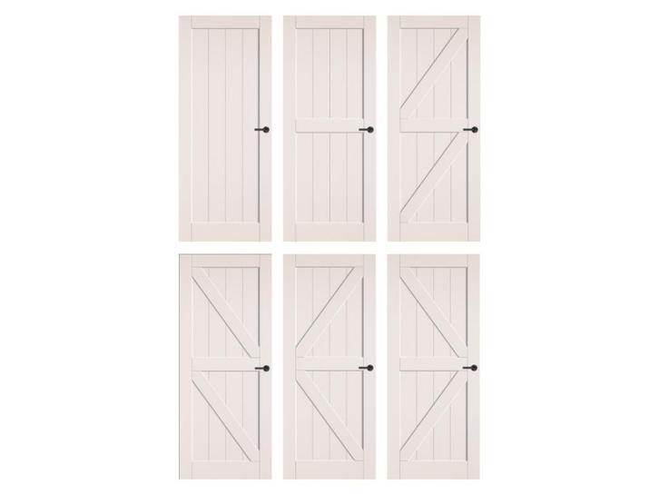 Binnendeur Borger | Witte barndeur | Landelijke deur, Doe-het-zelf en Bouw, Deuren en Vliegenramen, Nieuw, Binnendeur, Hout, Schuifdeur