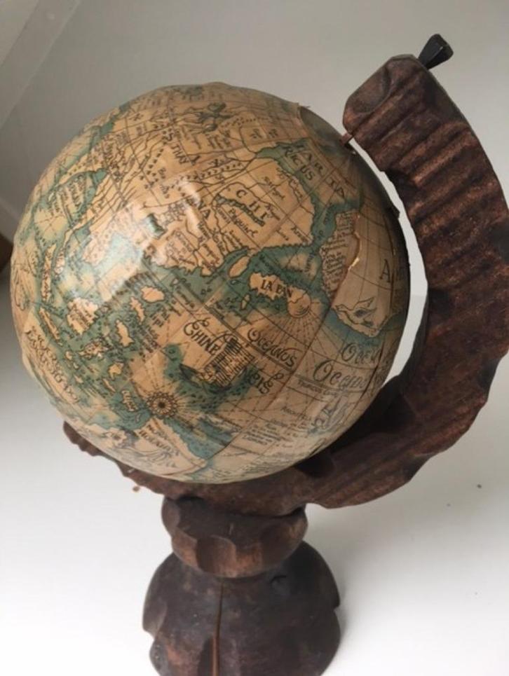 TE KOOP: Antieke globe, Antiek en Kunst, Antiek | Woonaccessoires, Ophalen of Verzenden