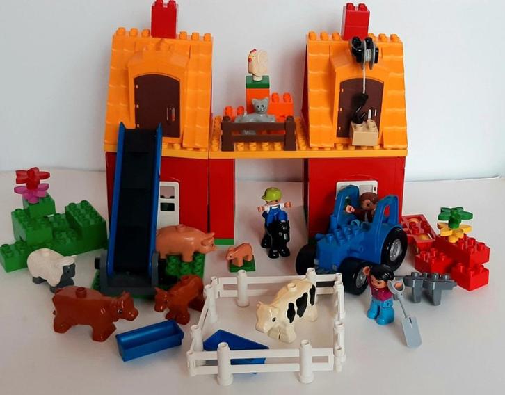 Lego Duplo 4665 De grote boerderij + extra, Kinderen en Baby's, Speelgoed | Duplo en Lego, Zo goed als nieuw, Duplo, Complete set