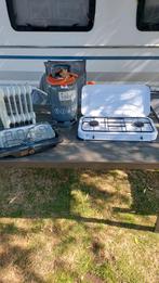 Gasvuur met gasfles 1.5 kg gas inhoud, ontspanner, elektrisc, Ophalen, Zo goed als nieuw