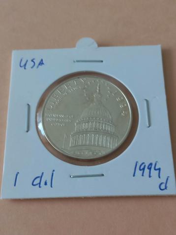 USA 1 Dollar 1994 - Herdenkingsmunt net boven SPOTPRIJS beschikbaar voor biedingen