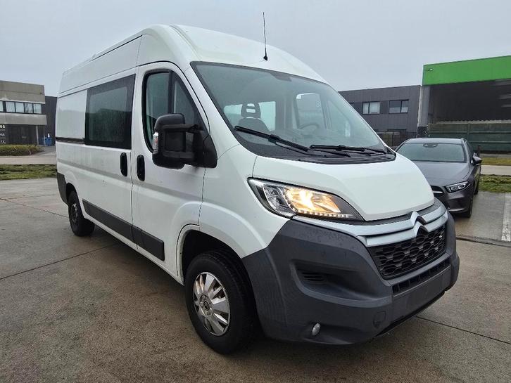 Citroen Jumper 2.0 Blue HDI L2H2 Dubbel Cabine 7 Pers Export, Auto's, Citroën, Bedrijf, Te koop, Jumper, ABS, Airbags, Airconditioning
