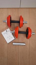 Sportstech AH300 20kg halterset korte & lange bar, Sport en Fitness, Fitnessmaterialen, Ophalen of Verzenden, Zo goed als nieuw