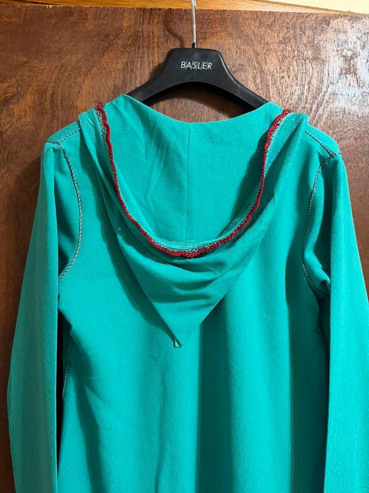 Djellaba marocaine turquoise brodée main – Taille M, Kleding | Dames, Grote Maten, Zo goed als nieuw, Ophalen